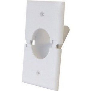 Midlite 1GSRWH Splitport Scoop Recessed Wall Plate