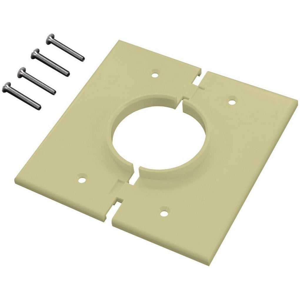 Midlite 2GSIV Double Gang Splitport (Ivory)