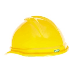 MSA Safety 10034020 | V-Gard 500 Vented Protective Helmet, 4-Point Fas-Trac III