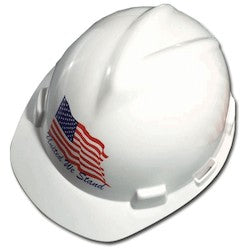 MSA Safety 10034263 | MSA Freedom Series Hard Hat: 4-Point FAS-TRAC III Ratchet Suspension
