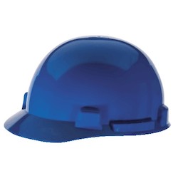 MSA Safety 10084079 | SmoothDome Hard Hat, 6-Point Ratchet, Slotted, Blue