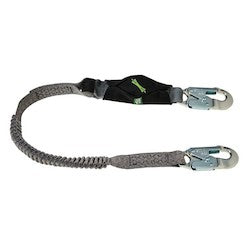 MSA Safety 10193748 | V-Series Stretch Single-leg Energy Absorbing Lanyard, 6',36C Small Snaphooks