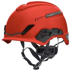 MSA Safety 10194784 | Helmet, V-Gard H1, Vented, Red