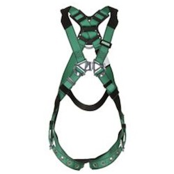MSA Safety 10196642 | MSA V-Form Harness: Raceform Chest Buckle, Tongue Buckle Legs, Standard