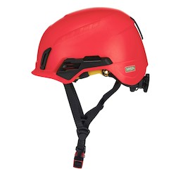 MSA Safety 10242828 | Helmet, V-Gard H2, MIPS, Novent, Red