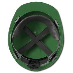 MSA Safety 475362 | Msa V-Gard Hard Hat Green 4-Point FAS-TRAC Ratchet Suspension