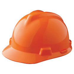 MSA Safety 488146 | V-Gard Protective Caps, Fas-Trac Ratchet, Cap, Hi-Viz Orange