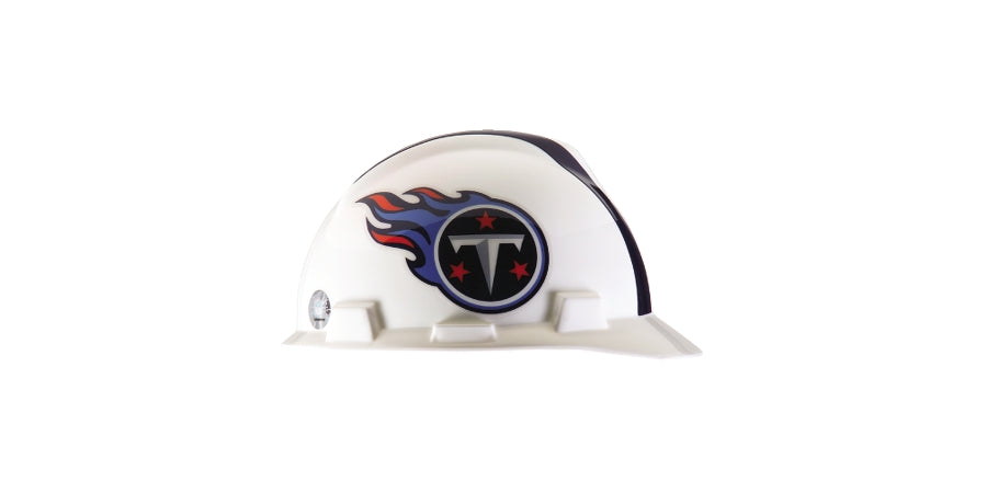 MSA Safety 818413 | Hard Hat, Polyethylene, Standard Size, Tennessee Titans Logo