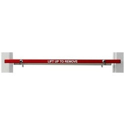 Major Manufacturing Inc BB-100-36 | Blockade Bar, With Mounting Hardware, Caution Decal, Hanger Bracket, For 36" Out Swing Door