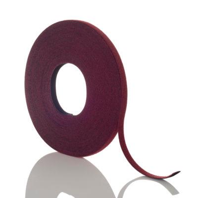 Marathon MARHL12CBER25 | Lineal Hook and Loop Cable Tie, Flame Retardant, Polypropylene/Nylon, Cranberry