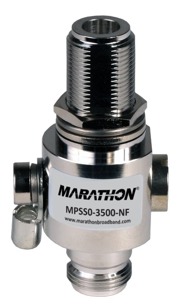 Marathon MPSS0-3500-NF | Coaxial Surge Protector, 0-3.5 GHz, N-Female to N-Female, 780W, 50 Ohm, 20kA
