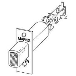Marks Usa 1338/32D | Deadbolt, Square Corner, 2-3/8" Backset, 1-1/8" x 2-1/4" Front, Satin Stainless Steel, For Defender Series