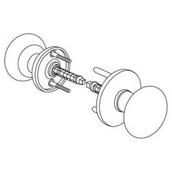Marks Usa K22/3 | Knob/Rose Kit, Exterior/Interior, For 1 to 1-3/4" Door