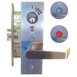 Marks Usa LA318GJ/32D-G3 | Mortise Door Lockset, Keyed Double Cylinder, Satin Stainless Steel, With Indicator Engraving, Deadbolt, Without Cylinder