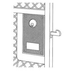 Marks Usa W3800 | Gate Lock, Reversible, Sliding, 5-Pin Cylinder, 0.825" Hook Gap, 1/2" Channel, Cast Aluminum, 12 each per Case