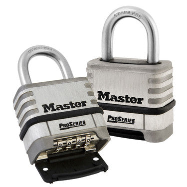 Master Lock 1174 | ProSeries Stainless Steel Padlock, 2-1/4" Body, Resettable Combination