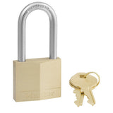 Master Lock 140DLF | Tumbler Padlock, Keyed Different, 4-Pin Cylinder, 1-9/16" Width, 1-1/2" Shackle Clearance, Solid Brass