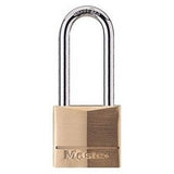 Master Lock 140DLH | Tumbler Padlock, Keyed Different, 4-Pin Cylinder, 1-9/16" Width, 2" Shackle Clearance, Solid Brass