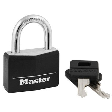 Master Lock 141D | Covered Brass Padlock, 1-9/16" Body, 7/8" Shackle