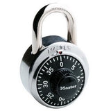 Master Lock 1500D | Combination Padlock, Standard Dial, 1-7/8" Width, 3/4" Shackle Clearance, Hardened Steel, for Security Purpose
