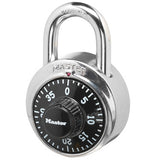 Master Lock 1500D | Combination Padlock, Standard Dial, 1-7/8" Width, 3/4" Shackle Clearance, Hardened Steel, for Security Purpose