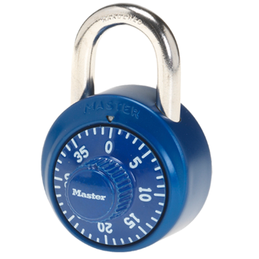 Master Lock 1530DCM | Combination Padlock, 1-7/8" Aluminum Cover, Assorted Colors