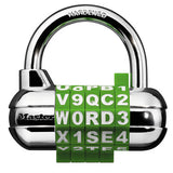 Master Lock 1534D | Combination Padlock, Word, 2-1/2" Width, 1-1/8" Shackle Clearance, Metal