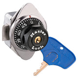 Master Lock 1656MKADA | Latch Locker Lock, 1-7/8" Width, Black, for Single Point Horizontal Latch Locker