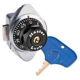 Master Lock 1676MKADA | Latch Locker Lock, 1-7/8" Width, Black, for Lift Handle and Single Point Horizontal Latch Locker