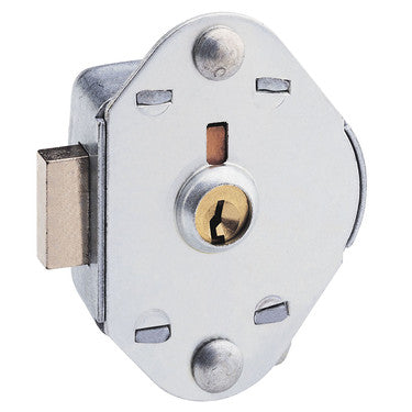 Master Lock 1710 | Locker Deadbolt, Keyed Different, Manual, 5-Pin Cylinder, 2" Width, for Lift Handle Single Point Horizontal Latch and Box Locker