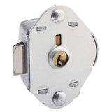 Master Lock 1714 | Locker Springbolt, Keyed Different, Automatic, 5-Pin Cylinder, 2" Width, for Lift Handle Single Point Horizontal Latch and Box Locker