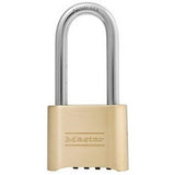 Master Lock 175LHSS | 2In (51Mm) Wide Resettable Combination Brass Padlock With 2-1/4In (57Mm) Stainless Steel Shackle