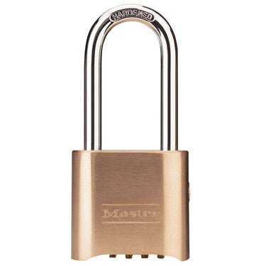 Master Lock 176LH | 2In (51Mm) Wide Resettable Combination Brass Padlock With 2-1/4In (57Mm) Shackle, Supervisory...
