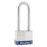 Master Lock 1DLJ | Tumbler Padlock, Keyed Different, 4-Pin Cylinder, 1-3/4" Width, 2-1/2" Shackle Clearance, Laminated Steel