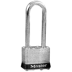 Master Lock 21LJWO | Tumbler Padlock, Keyed Different, Rekeyable, 1-3/4" Width, 2-7/16" Shackle Clearance, Laminated Steel without Cylinder