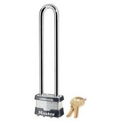 Master Lock 1LN KA 2001 | Tumbler Padlock, Keyed Different, 4-Pin W1 Cylinder, 1-3/4" Width, 5-3/4" Shackle Clearance, Laminated Steel with 2001 Key