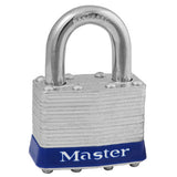 Master Lock 1UP | Tumbler Padlock, Not Keyed, Universal, 4-Pin Cylinder, 1-3/4" Width, 15/16" Shackle Clearance, Laminated Steel