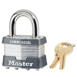 Master Lock 21 | Laminated Steel Padlock, 1-3/4" Body, 15/16" Shackle, Rekeyable