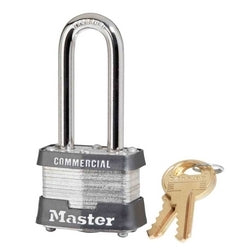 Master Lock 3LHRSV KA 3E09 | Laminated Steel Padlock, 1-9/16" Body, 2" Steel Shackle, Keyed Alike 3E09