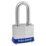 Master Lock 3UPLF | Tumbler Padlock, Not Keyed, Universal, 4-Pin Cylinder, 1-9/16" Width, 1-1/2" Shackle Clearance, Laminated Steel