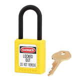 Master Lock 406YLW | Zenex™ Thermoplastic Safety Padlock, Yellow, 1-1/2" Body, 1-1/2" Shackle