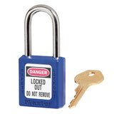Master Lock 410BLU | Blue Zenex Thermoplastic Safety Padlock, 1-1/2In (38Mm) Wide With 1-1/2In (38Mm) Shackle