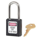 Master Lock 410KABLK | Zenex Thermoplastic Safety Padlock, Black, 1-1/2" Body, 1-1/2" Shackle