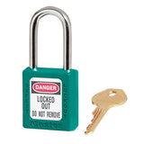 Master Lock 410KATEAL | Zenex Thermoplastic Safety Padlock, Teal, 1-1/2" Body, 1-1/2" Shackle