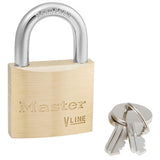 Master Lock 4140 | Brass Padlock, 1-1/2" Body, 13/16" Shackle