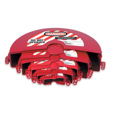 Master Lock 485 | Rotating Gate Valve Lockout Set, Red with (5) Locknut