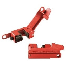 Master Lock 491B | Circuit Breaker Lockout, Grip Tight, Not Keyed, Tall and Wide Toggle, Red
