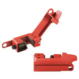 Master Lock 491B | Circuit Breaker Lockout, Grip Tight, Not Keyed, Tall and Wide Toggle, Red