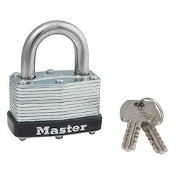 Master Lock 500 | Laminated Steel Padlock, 1-3/4" Body, Warded Lock Mechanism
