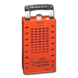 Master Lock 503RED | Latch Tight Group Lock Box, Red, Holds Multiple Padlocks